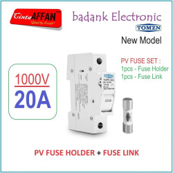 20A Solar PV Fuse Holder DC 1000V with Fuses 20A Solar Panel Surya
